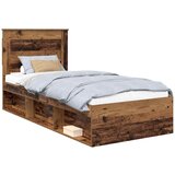 vidaXL Konstrukcija postelje Star les 75 x 190 cm Masivno borovo les, (5000103673) | Shoptok.si