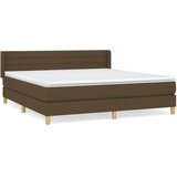 Maison Chic Box spring postelja - Vzmetna postelja z vzmetnico temno rjava 160x200 cm blago SL1794, (21909351) | Shoptok.si