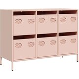 vidaXL Komoda roza 101,5x39x73,5 cm hladno valjano jeklo | Shoptok.si