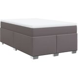  Krevet s oprugama i madracem sivi 120x200 cm od umjetne kože | shoptok.hr