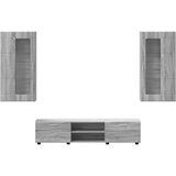  Set TV komoda Zidne FLORIN 3 pcs Siva Sonoma Konstruirano drvo | shoptok.hr