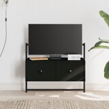 vidaXL TV omarica stenska črna 60,5x30x51 cm inženirski les Cene