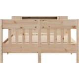 vidaXL Krevet s regalom za knjige bez madraca 120x190 cm od borovine | shoptok.hr