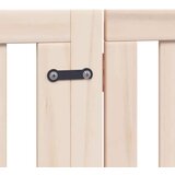vidaXL Vrata za pse s vratašcima 4 panela sklopiva 320 cm drvo topole | shoptok.hr