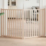  Vrata za pse sklopiva 2 panela 160 cm masivna jelovina | shoptok.hr