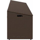  Vrtna kutija za pohranu smeđa 220x50x58 cm poli ratan | shoptok.hr