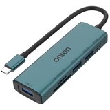  Hub usb type-c sa 4 porta (2x usb 2.0 + 1x usb 3.0 + usb type-c 5v) + citac kartica sd + tf 16cm (otn-uc120) onten ( HUB111 ) Cene