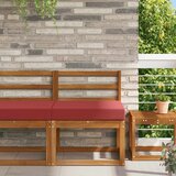  Zunanja blazina za kavč vinsko rdeča 60 x 60 x 8 cm Poliester, (5000202267) | Shoptok.si
