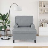  Ležaljka s jastukom Svijetlo siva 91 x 157 x 91 cm tkanina | shoptok.hr