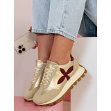 DStreet Sportowe sneakersy damskie FLEXIMOT bordowe | Shoptok.si