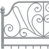  Za krevet sivi metalni 90 x 200 cm | shoptok.hr