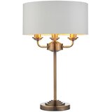  Endon 98932 - Stona lampa HIGHCLERE 3xE14/18W/230V bela/mesing, prečnik 32 cm | Eponuda.com