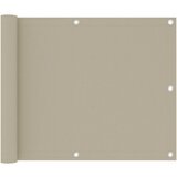 vidaXL balkonski zastor bež 75 x 300 cm od tkanine Oxford Cijene