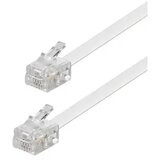  Telefonski flat sa konektorima 10m beli MAXcable | ePonuda.com