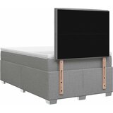  Boxspring krevet s madracem Svjetlosiva 120 x 190 cm Tkanina | shoptok.hr