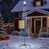  Stožasto LED božićno drvce 470 LED lampica Čelik | shoptok.hr