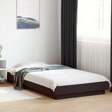 Maison Chic Posteljni okvir - Enojna postelja - Postelja za odrasle črn 75x190 cm inženirski les-J13886, (21764924) | Shoptok.si