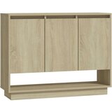 vidaXL komoda sonoma hrast 97x31x75 cm iverna plošča | Shoptok.si