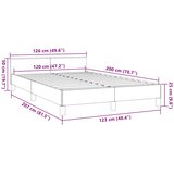  Okvir kreveta bez madraca crni 120 x 200 cm od tkanine | shoptok.hr