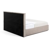 Bonami Selection Tapecirani bračni krevet u taupe boji s prostorom za pohranu s madracem/letvičastim okvirom 180x200 cm Thessa Bold - | shoptok.hr