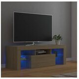  ormarić s LED svjetlima boja hrasta sonome 120 x 35 x 40 cm | shoptok.hr