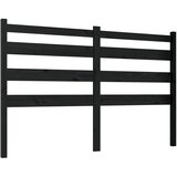Maison Chic posteljno vzglavje - vzglavna omarica - nočna omarica črno 166x4x100 cm trdna borovina, (21705695) Cene