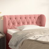  Uzglavlje s ušima ružičasto 103x23x78/88 cm baršunasto | shoptok.hr