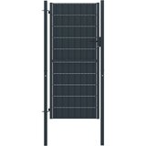 vidaXL vrata za ogradu od pvc-a i čelika 100 x 164 cm antracit Cijene