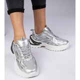 D/CEO marka niezdefiniowana Silver sporty sneakers on a chunky sole Lirata Cijene