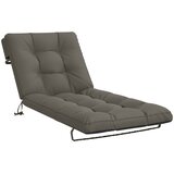  Jastučić za ležaljku VIANEN 100% poliester Siva 200 x 80 x 8 cm Slike