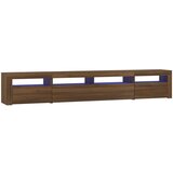 TV ormarić s LED svjetlima boja smeđeg hrasta 240x35x40 cm | shoptok.hr