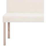  Klupa od umjetne kože 139,5 cm krem | shoptok.hr