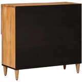  Kreveta s pohranom Prirodna 80 x 33 x 75 cm Čvrsto drvo manga | shoptok.hr