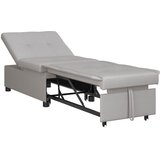  Krevet-sofa na razvlačenje Sivi 194 x 50 x 82 cm tkanina | shoptok.hr