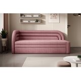 ELTAP Ružičasta sklopiva/s prostorom za odlaganje sofa od šenila s lijevim kutom 223 cm Fabillo – | shoptok.hr