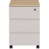 Germania Kremno bela omarica v mat dekorju z možnostjo zaklepanja/na koleščkih 41x60x50 cm Lissabon – | Shoptok.si