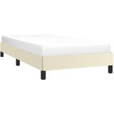 vidaXL Posteljni okvir krem 90x190 cm umetno usnje | Shoptok.si