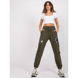 RUE PARIS Sweatpants-RV-DR-7461.03-khaki | Shoptok.si
