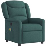 Maison Chic masažni naslanjač - Relax naslanjač temno zeleno blago, (22134339) | Shoptok.si