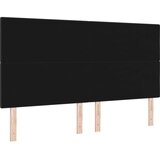  Uzglavlje s gumbastim ukrasnim šavom Crno 180 cm Tkanina | shoptok.hr