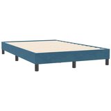 Box spring postelja brez vzmetnico temno modra 120x210 cm žamet, (21790995) | Shoptok.si