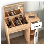 Hanah home Sto za šminkanje 108x77x37,3cm Bež-Bijeli | Eponuda.ba