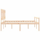 Krevet za starije s uzglavljem 160x200 cm od masivnog drva | Eponuda.ba