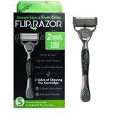  Brijač Flip Razor + dvostrani žilet s 5 oštrica – Green | Eponuda.ba