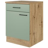 Flex-Well Kuhinjska Spodnja Omarica Cara, Zelena, Hrast | Shoptok.si