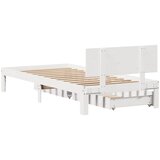  Okvir kreveta s ladicama bez madraca bijeli 90x200 cm | shoptok.hr