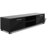 TV ormarić visoki sjaj crni 120 x 40,5 x 35 cm | Eponuda.com