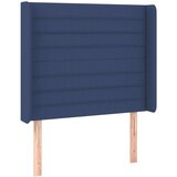 vidaXL Krevet box spring s madracem LED plavi 90x190 cm od tkanine | shoptok.hr