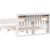 vidaXL Knjižna postelja brez vzmetnice bela 180x200 cm trdna borovina | Shoptok.si