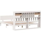 vidaXL Krevet s regalom z knjige bez madraca bijeli 180x200cm borovina | shoptok.hr